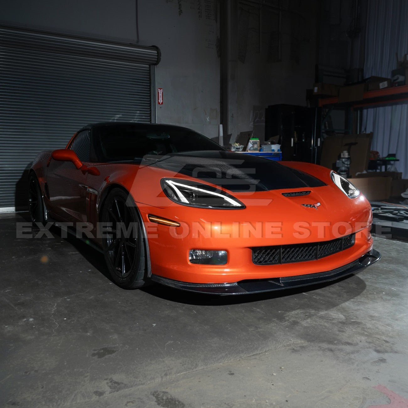 Chevrolet Corvette C6 C8 Style Clear Lens Sequential LED Front Headlights 2005-2013