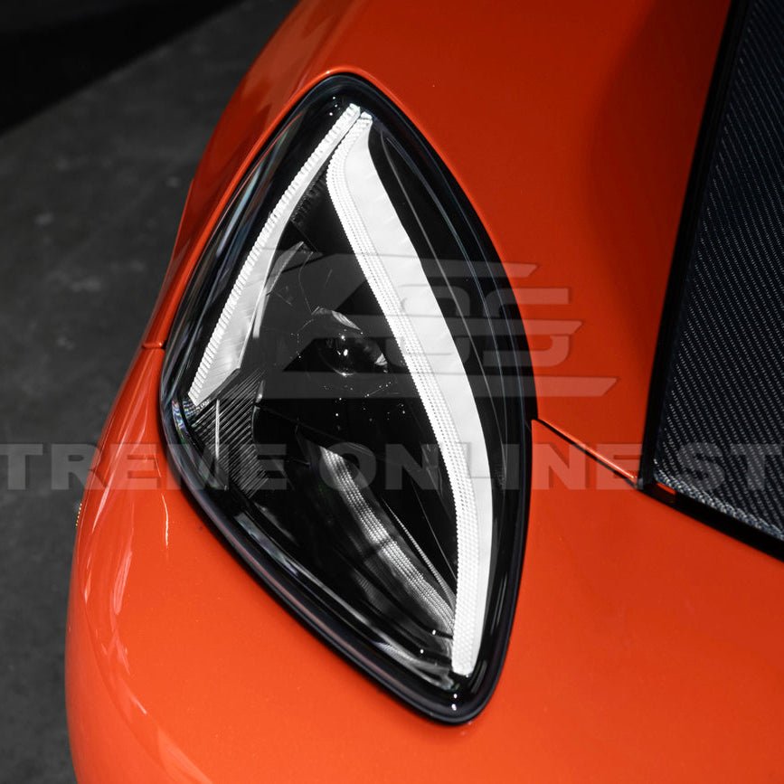 Chevrolet Corvette C6 C8 Style Clear Lens Sequential LED Front Headlights 2005-2013