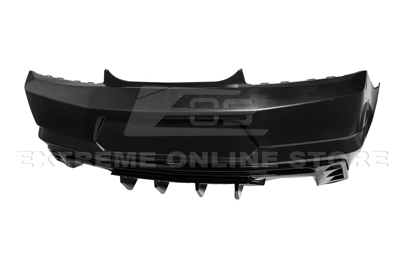 Chevrolet Camaro 6th Gen ZL1 Style Primed Black Rear Bumper Conversion Kit 2016-2018
