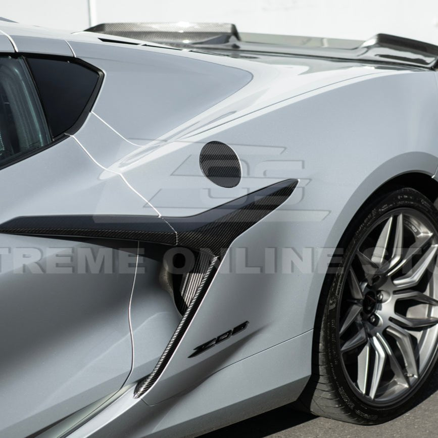 Chevrolet Corvette C8 Factory Style Dry Carbon Fiber Fuel Tank Gas Lid Cover 2020-Up