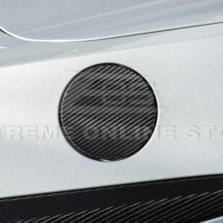 Chevrolet Corvette C8 Factory Style Dry Carbon Fiber Fuel Tank Gas Lid Cover 2020-Up