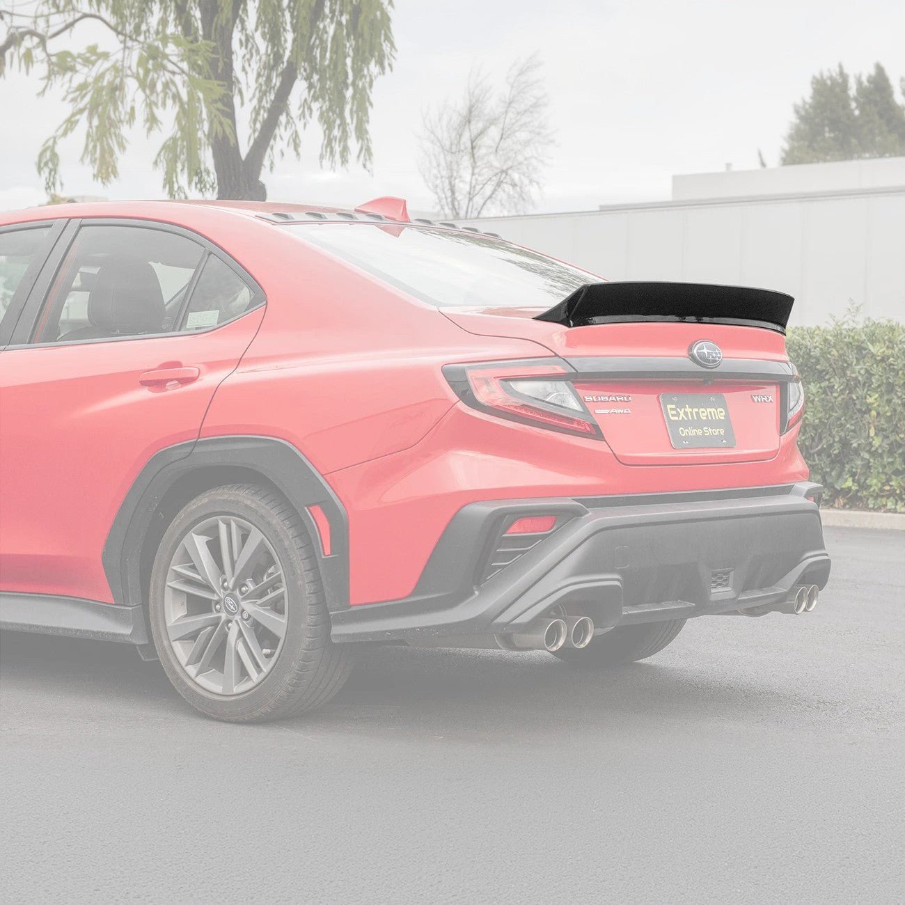 Subaru WRX VB Ducktail Style Matte Black / Gloss Black Trunk Lid Spoiler 2022-Up