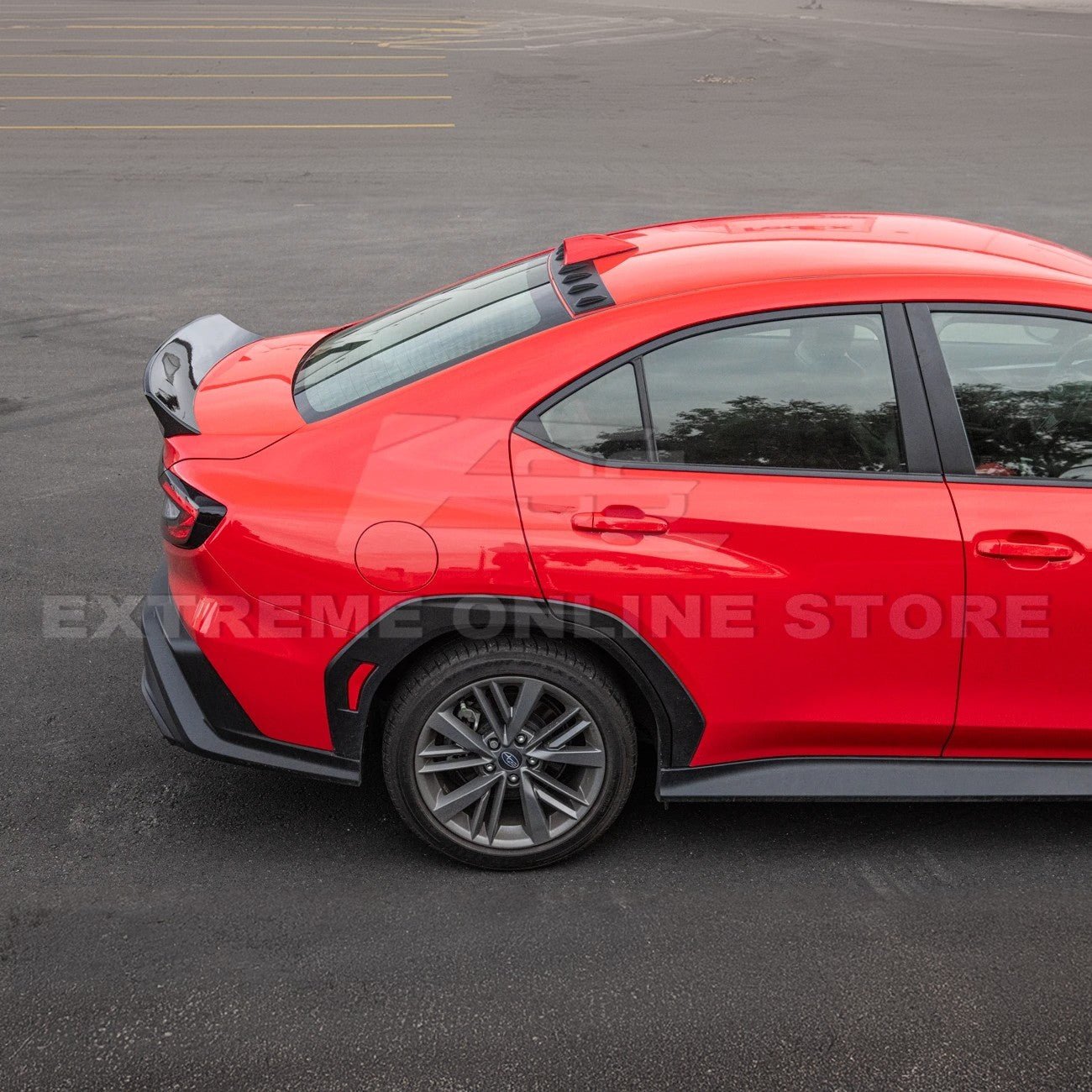 Subaru WRX VB Ducktail Style Matte Black / Gloss Black Trunk Lid Spoiler 2022-Up