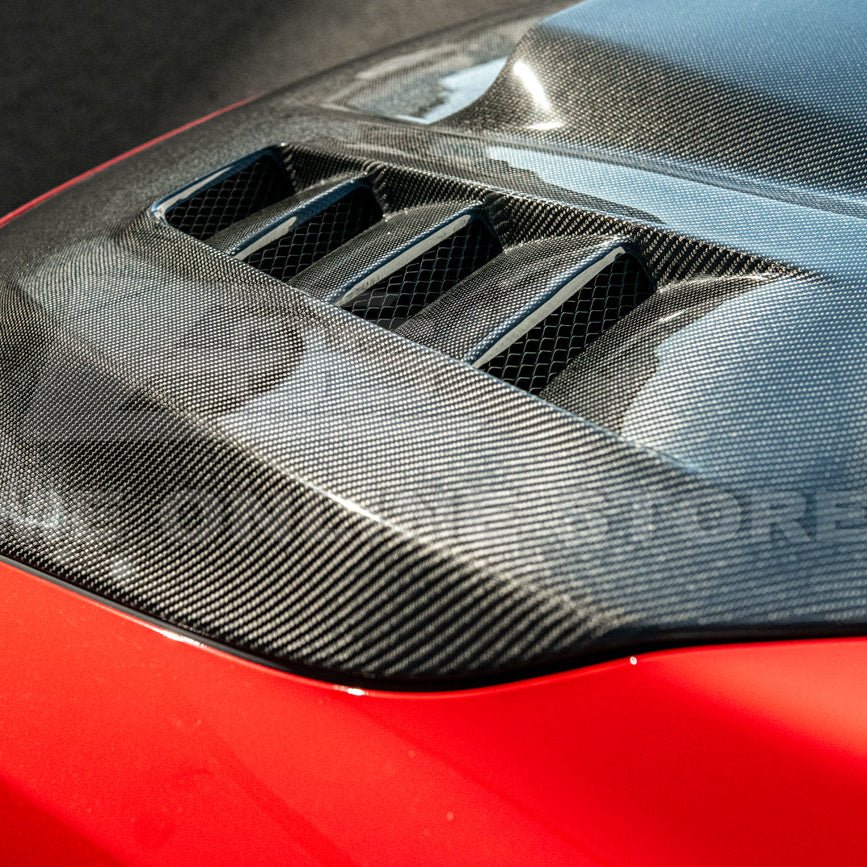 Subaru WRX VB JDM VRS Style Carbon Fiber Front Bumper Hood Cover 2022-2026