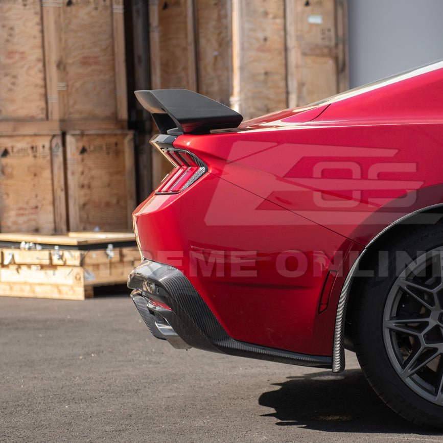 Ford Mustang S650 Dark Horse Style Rear Wickerbill Wing Spoiler Gloss Black Matte Black 2024-Up