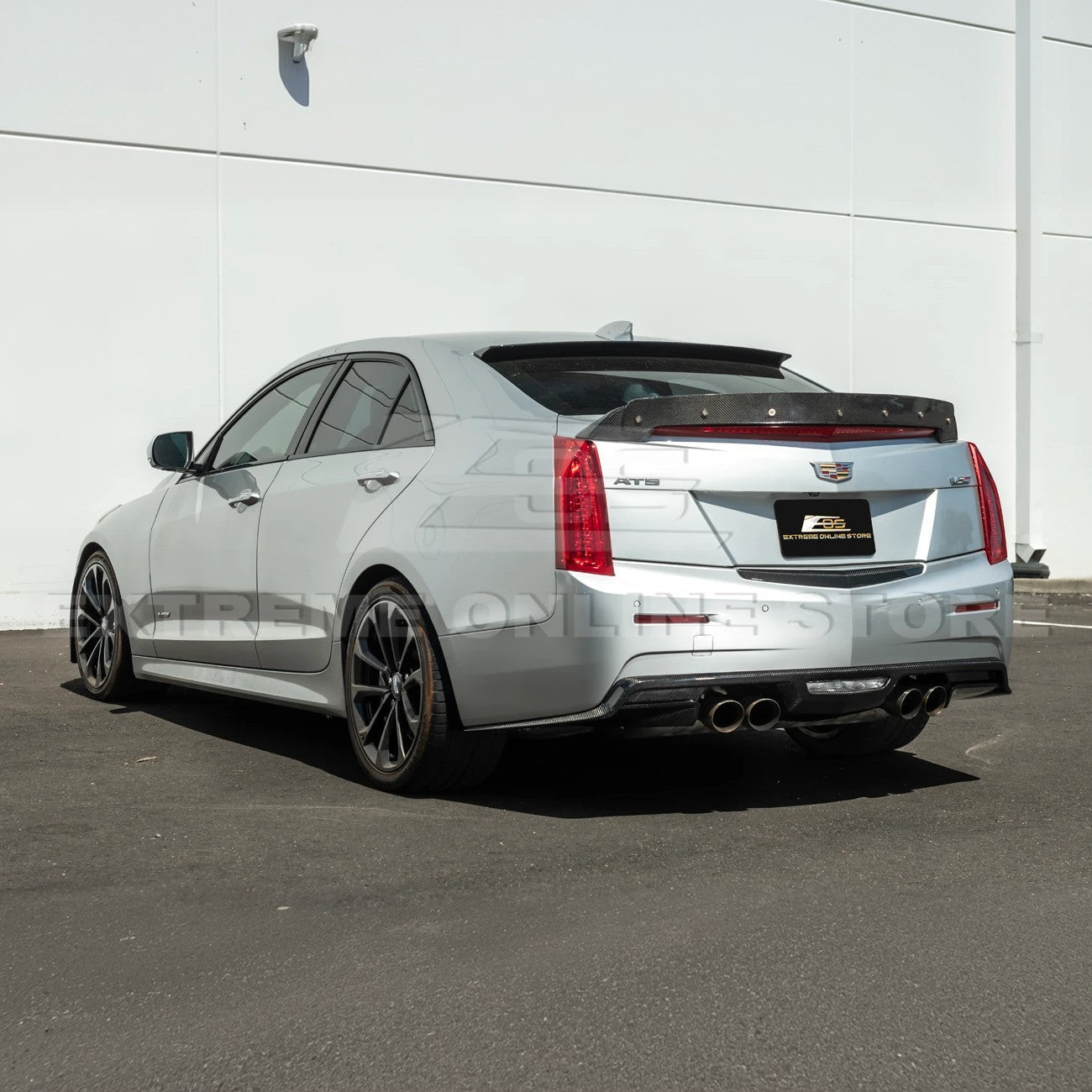 Cadillac ATS-V Factory Style Carbon Fiber Rear Bumper Diffuser Lip 2016-2019
