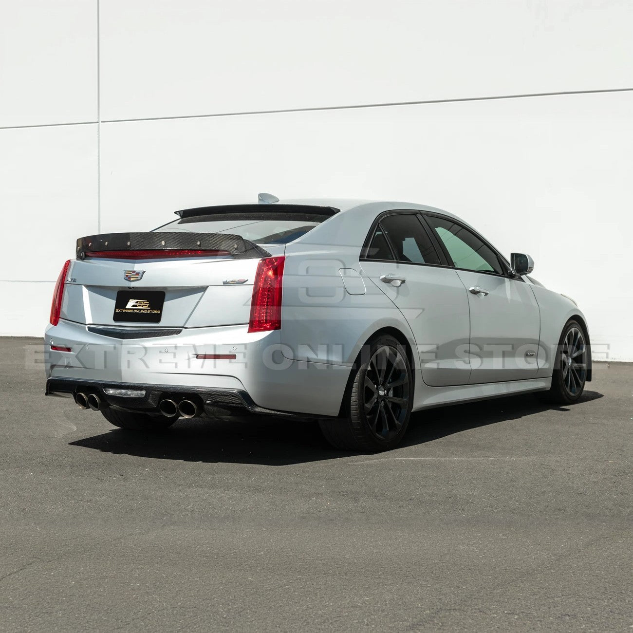 Cadillac ATS-V Factory Style Carbon Fiber Rear Bumper Diffuser Lip 2016-2019