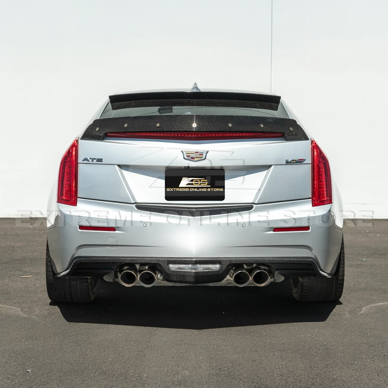 Cadillac ATS-V Factory Style Carbon Fiber Rear Bumper Diffuser Lip 2016-2019