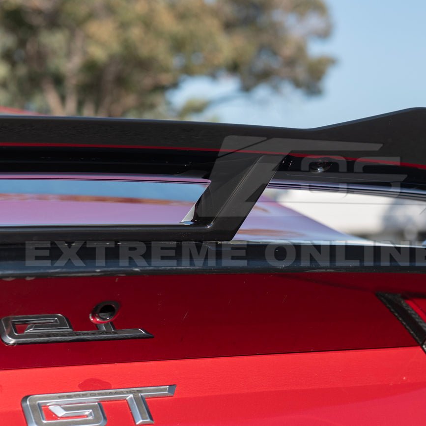 Ford Mustang S650 Dark Horse Style Rear Wickerbill Wing Spoiler Gloss Black Matte Black 2024-Up