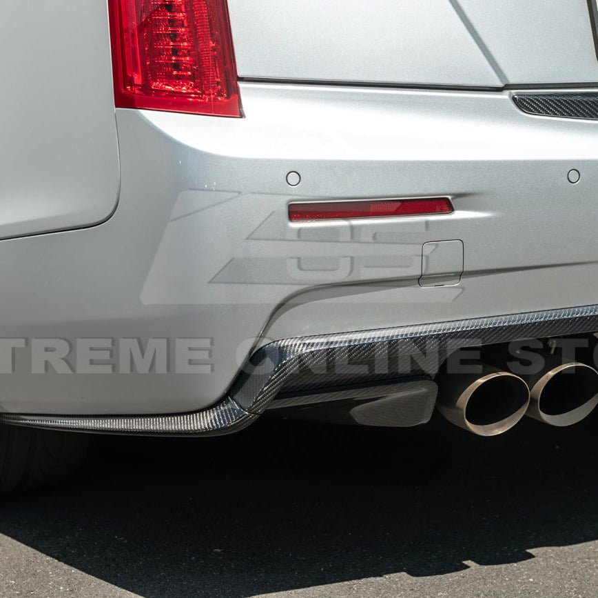 Cadillac ATS-V Factory Style Carbon Fiber Rear Bumper Diffuser Lip 2016-2019