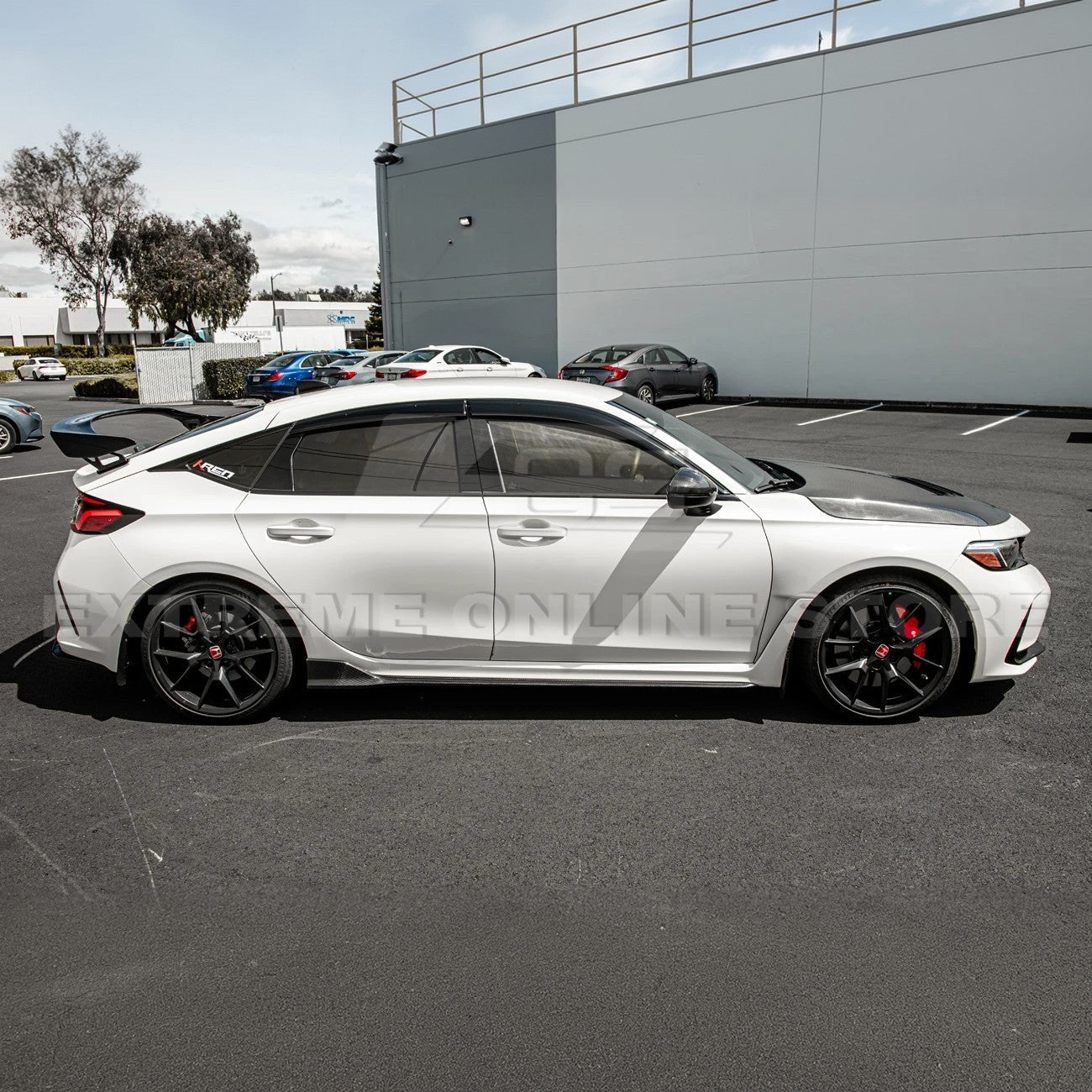 Honda Civic Type-R FL5 Carbon Fiber Side Skirt Rocker Panels 2022-Up