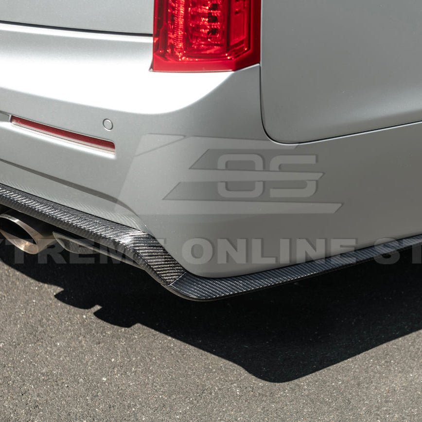 Cadillac ATS-V Factory Style Carbon Fiber Rear Bumper Diffuser Lip 2016-2019