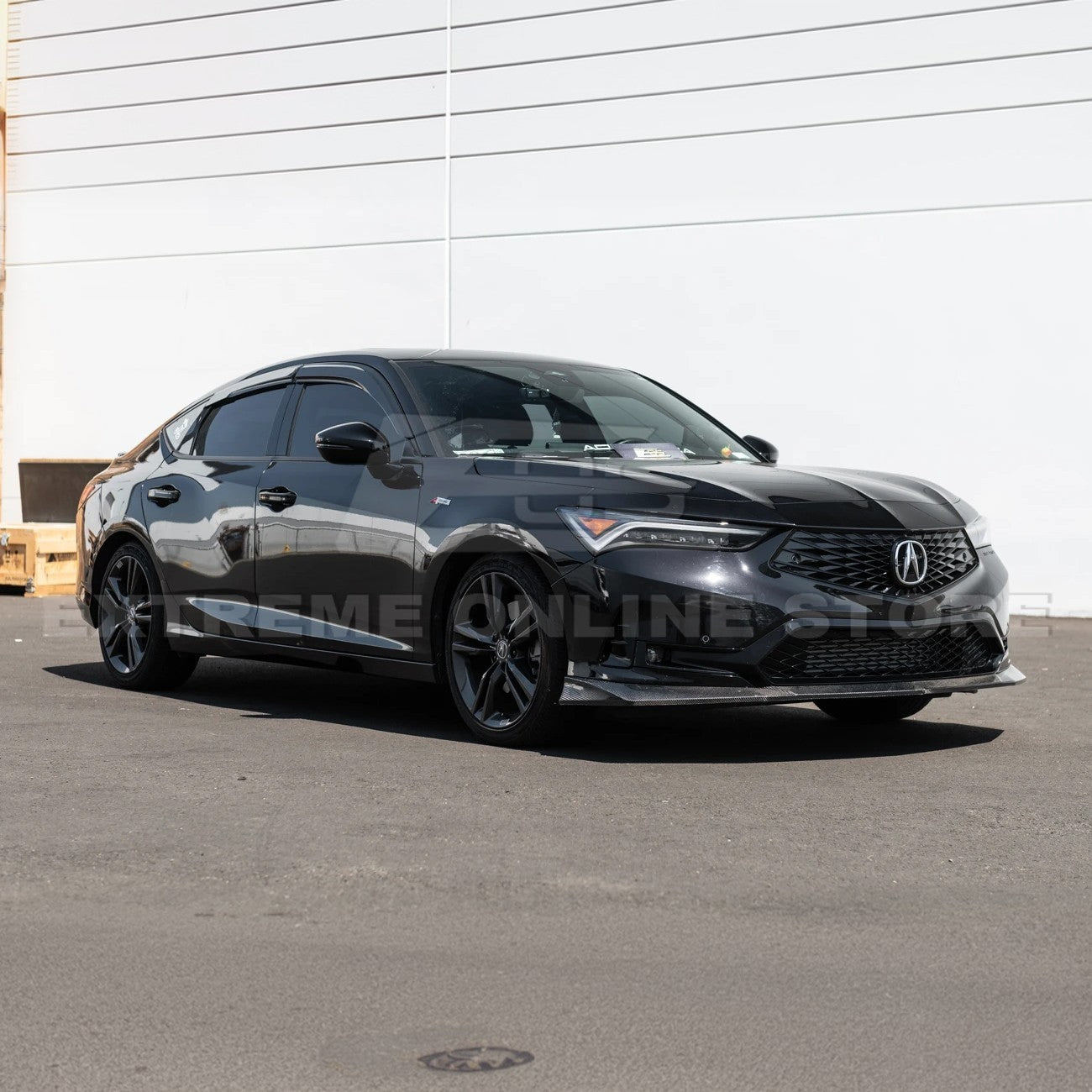 Acura Integra DE4 EOS Performance Style Matte Black Gloss Black Carbon Fiber Front Splitter Lip 2023-Up