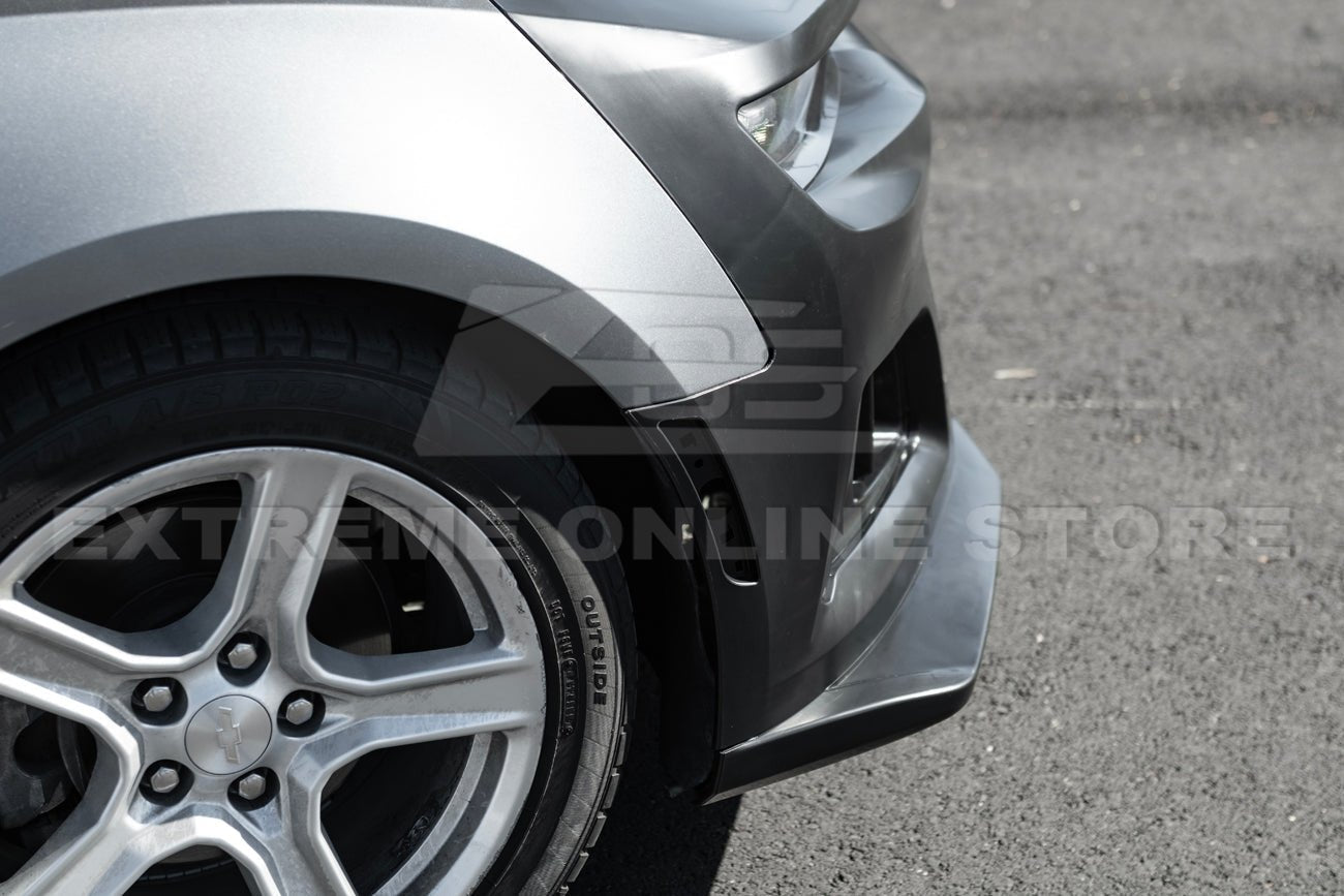 Chevrolet Camaro 6th Gen ZL1 Style Primed Black Front Bumper Kit 2016-2018