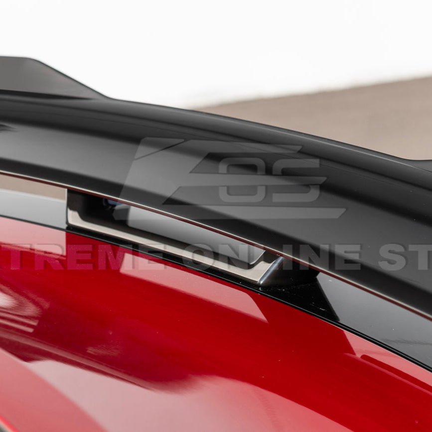 Ford Mustang S650 Dark Horse Style Rear Wickerbill Wing Spoiler Gloss Black Matte Black 2024-Up