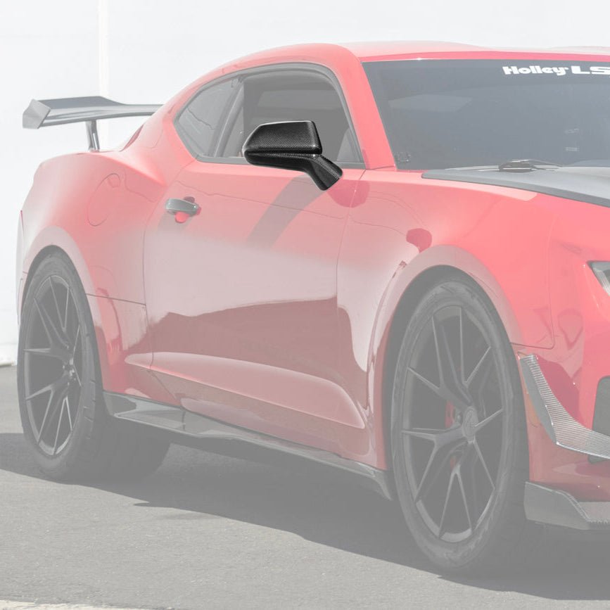 Chevrolet Camaro 6th Gen GM Factory Style Dry Carbon Fiber Mirror Covers 2019-2024
