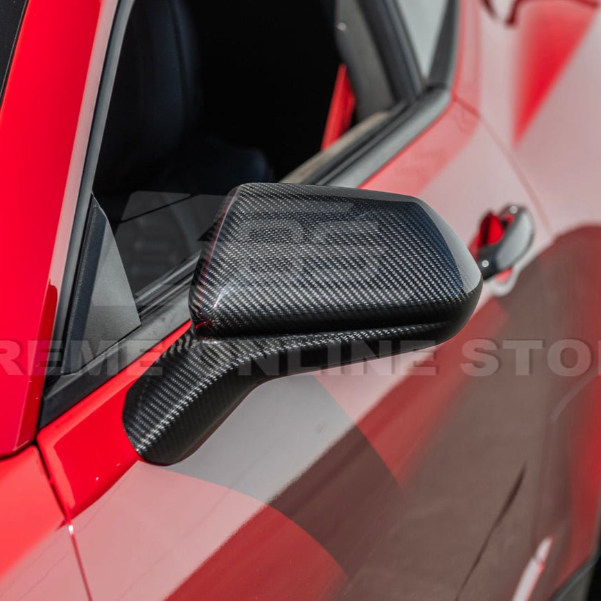 Chevrolet Camaro 6th Gen GM Factory Style Dry Carbon Fiber Mirror Covers 2019-2024
