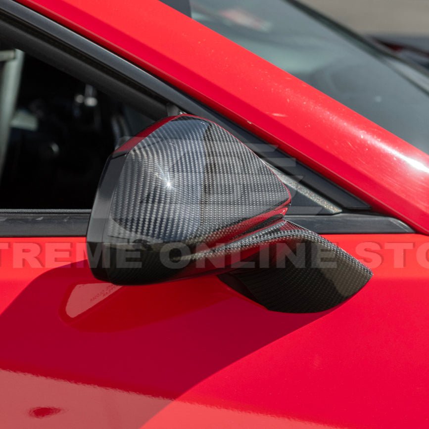 Chevrolet Camaro 6th Gen GM Factory Style Dry Carbon Fiber Mirror Covers 2019-2024