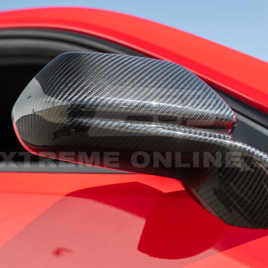 Chevrolet Camaro 6th Gen GM Factory Style Dry Carbon Fiber Mirror Covers 2019-2024