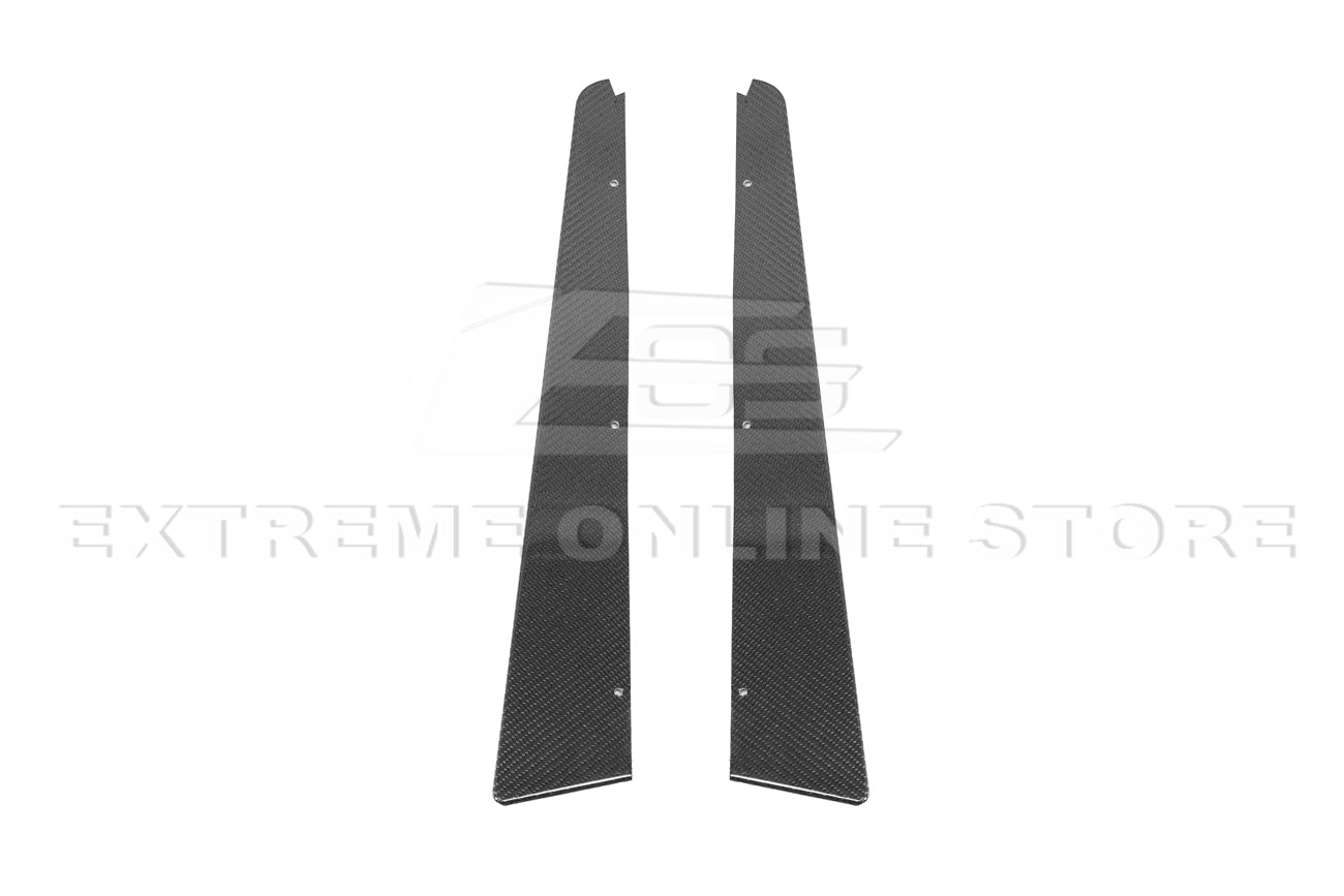 Cadillac CTS-V Sedan V2 EOS Performance Style Dry Carbon Fiber Rear Apron Valance Lip 2009-2015