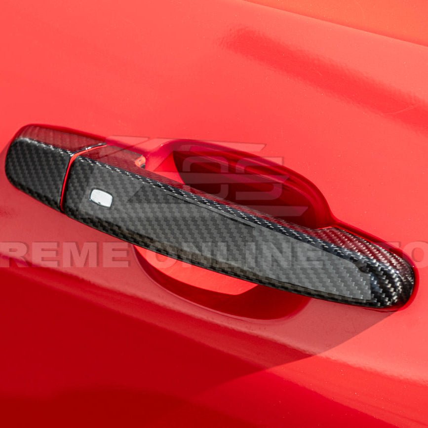 Chevrolet Camaro Factory Style Dry Carbon Fiber Door Handle Cover Set 2016-2024