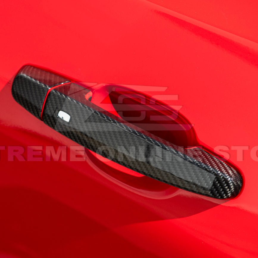 Chevrolet Camaro Factory Style Dry Carbon Fiber Door Handle Cover Set 2016-2024