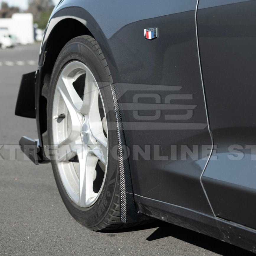Chevrolet Camaro 6th Gen GM Style Black Front Rear Splash Guards Mud Flaps Set 2016-2024