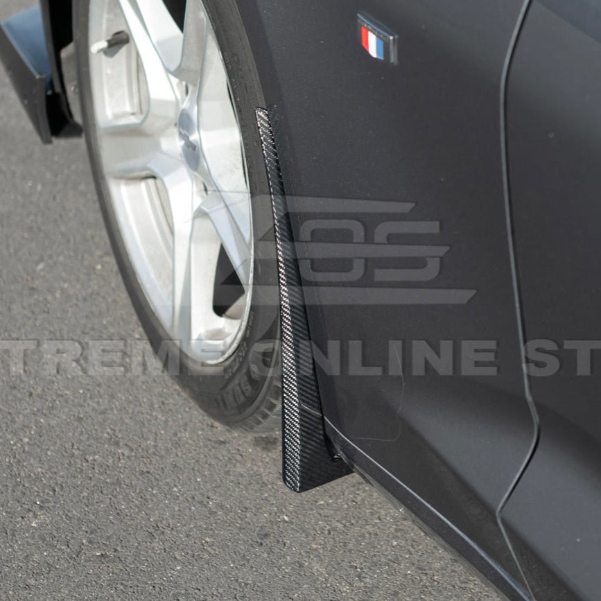 Chevrolet Camaro 6th Gen GM Style Black Front Rear Splash Guards Mud Flaps Set 2016-2024