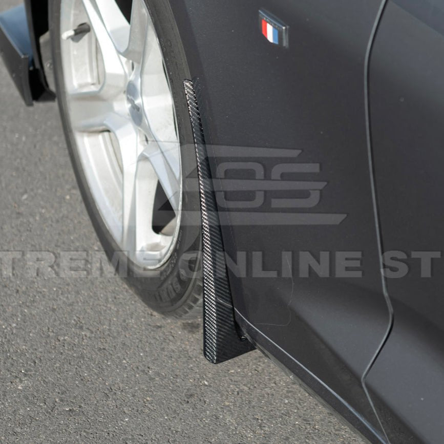 Chevrolet Camaro 6th Gen GM Style Black Front Rear Splash Guards Mud Flaps Set 2016-2024