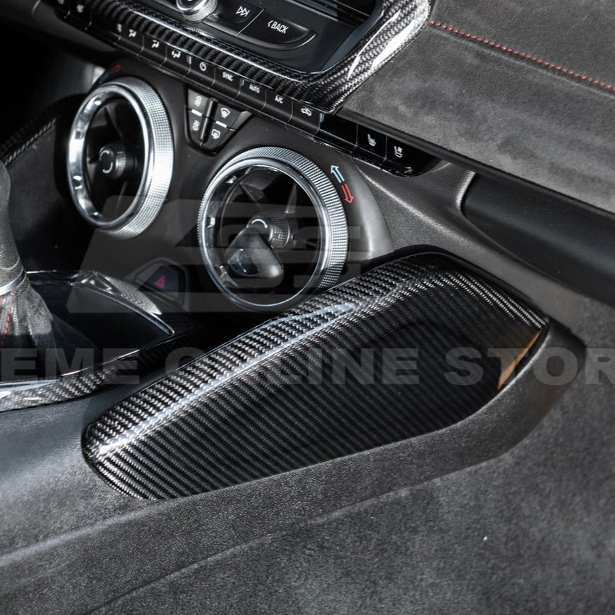 Chevrolet Camaro Factory Style Dry Carbon Fiber Front Side Knee Pad Panel Cover Pair 2016-2024