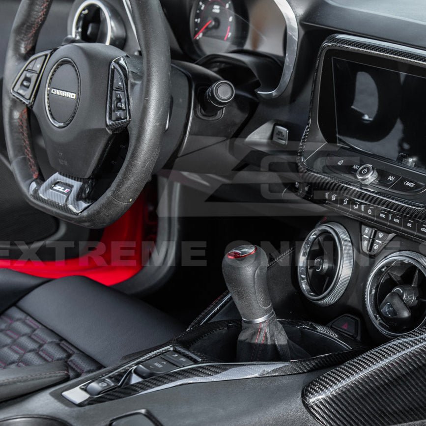 Chevrolet Camaro 6th Gen Carbon Fiber Center Console Cover 2019-2024