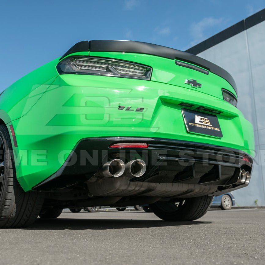 Chevrolet Camaro 6th Gen ZL1 Style Gloss Black Matte Black Rear Quad Exit Diffuser 2016-Up