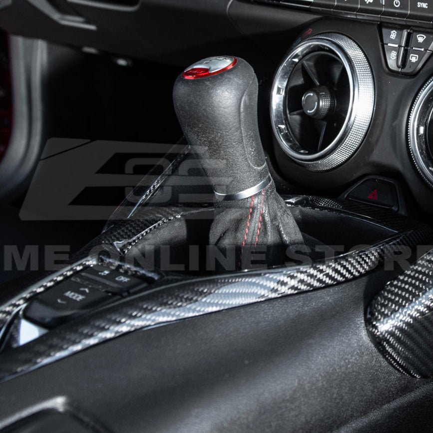 Chevrolet Camaro 6th Gen Carbon Fiber Center Console Cover 2019-2024