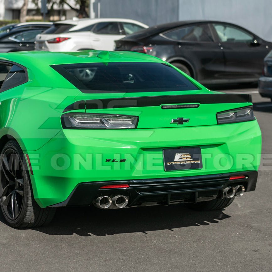 Chevrolet Camaro 6th Gen ZL1 Style Gloss Black Matte Black Rear Quad Exit Diffuser 2016-Up
