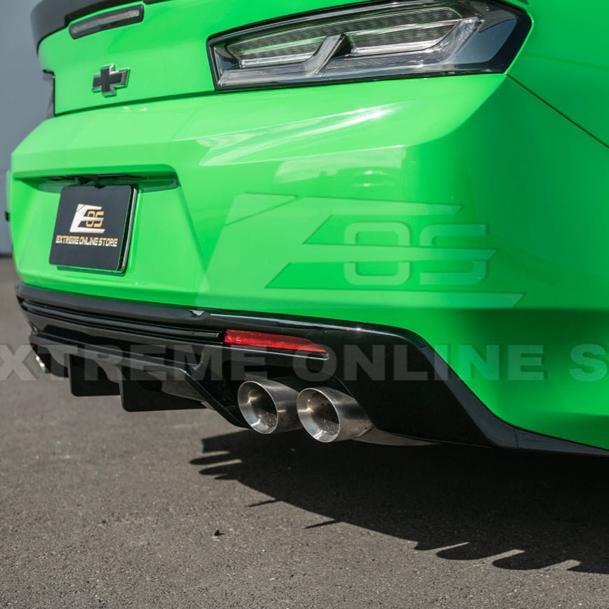 Chevrolet Camaro 6th Gen ZL1 Style Gloss Black Matte Black Rear Quad Exit Diffuser 2016-Up