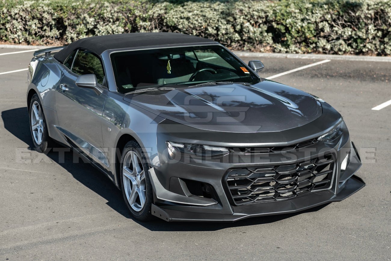 Chevrolet Camaro 6th Gen ZL1 1LE Style Unpainted Black Front Bumper Kit 2016-2024
