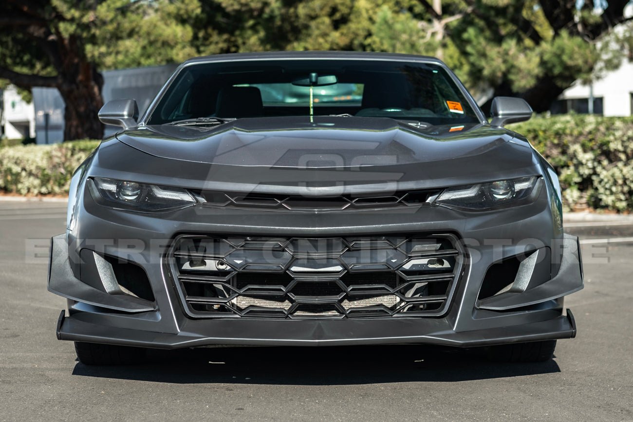 Chevrolet Camaro 6th Gen ZL1 1LE Style Unpainted Black Front Bumper Kit 2016-2024