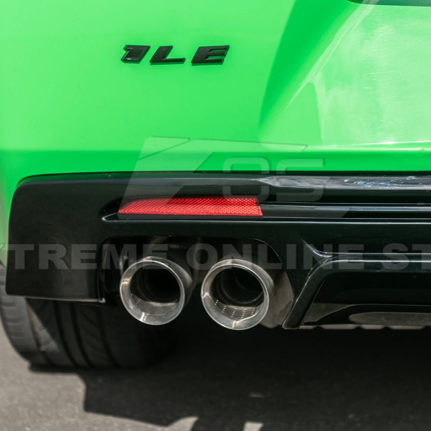 Chevrolet Camaro 6th Gen ZL1 Style Gloss Black Matte Black Rear Quad Exit Diffuser 2016-Up