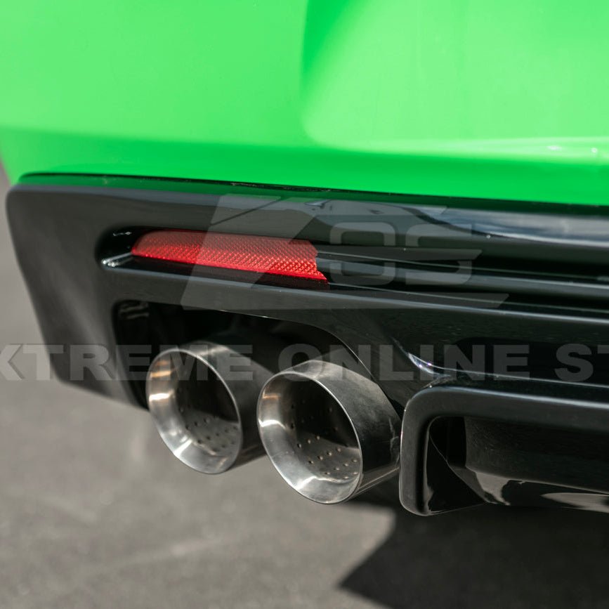 Chevrolet Camaro 6th Gen ZL1 Style Gloss Black Matte Black Rear Quad Exit Diffuser 2016-Up