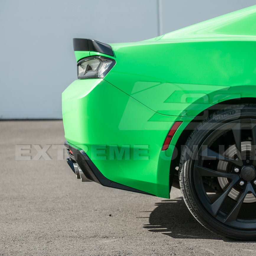 Chevrolet Camaro 6th Gen ZL1 Style Gloss Black Matte Black Rear Quad Exit Diffuser 2016-Up