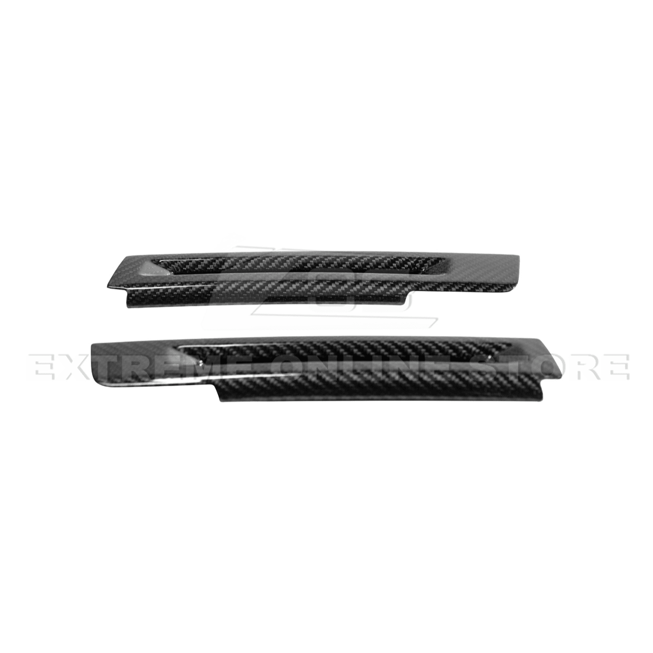 Ford Mustang S650 Factory Style Dry Carbon Fiber Side Door Armrest Panel Trim Cover 2024-Up