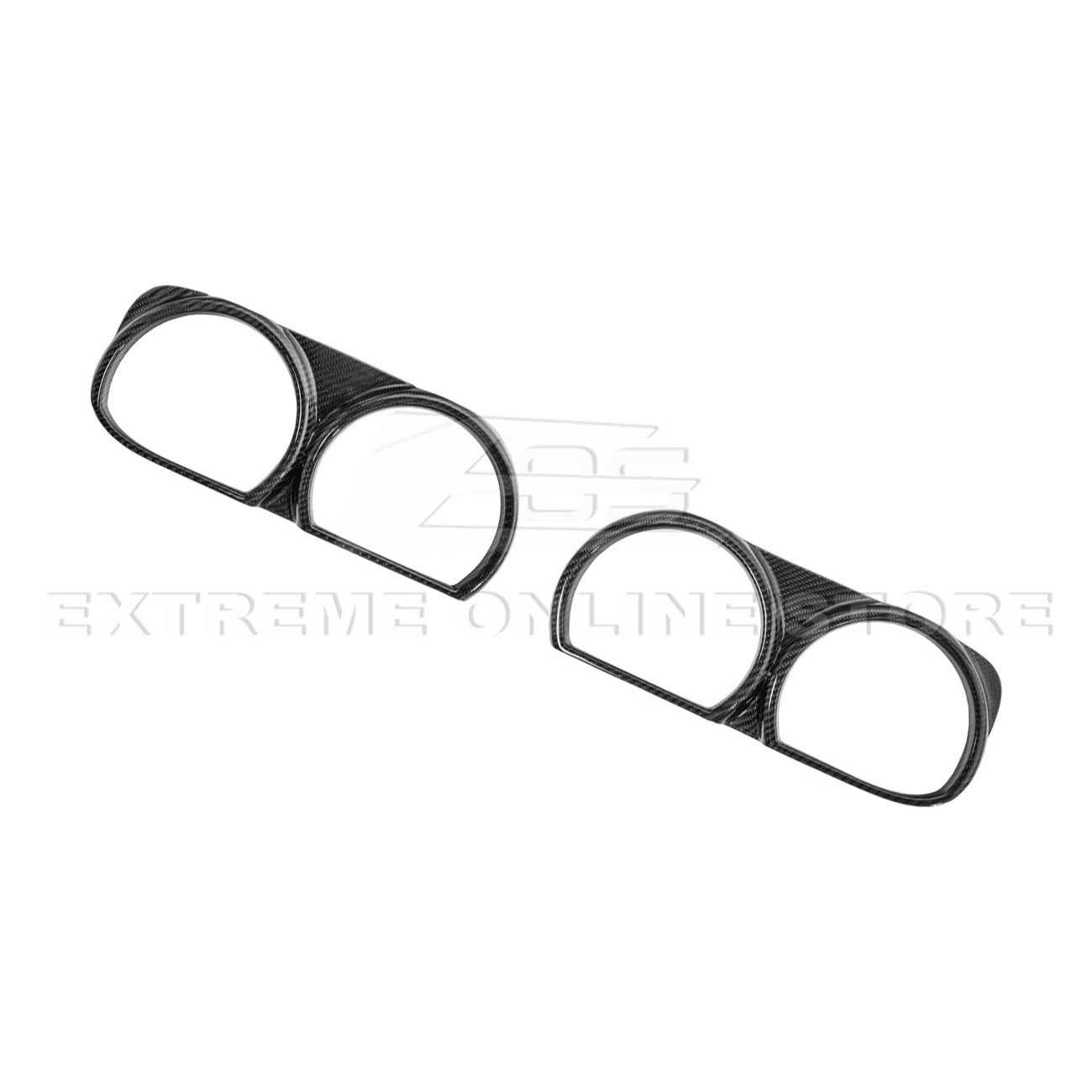 Dodge Challenger LA Factory Style Carbon Fiber Headlight Trim Cover Overlay 2015-2023