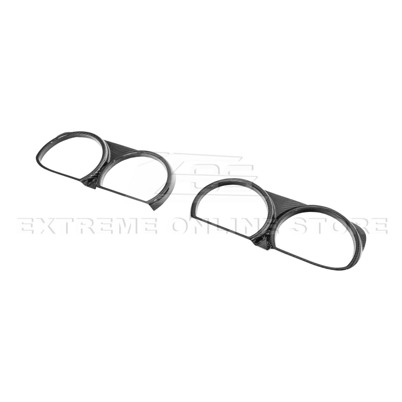 Dodge Challenger LA Factory Style Carbon Fiber Headlight Trim Cover Overlay 2015-2023