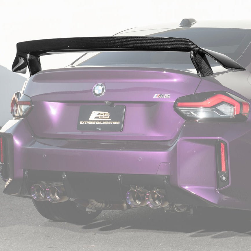 BMW G87 M2 M Performance Track Carbon Fiber Rear High Wing Spoiler 2023-Up