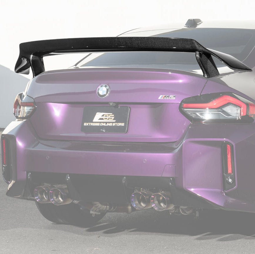 BMW G87 M2 M Performance Track Carbon Fiber Rear High Wing Spoiler 2023-Up
