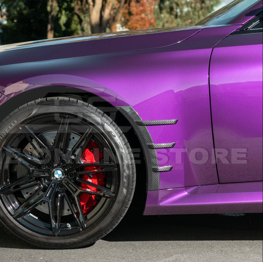 BMW G87 M2 Dry Carbon Fiber Add-On Fender Wheel Arch Trim Cover 2023-Up
