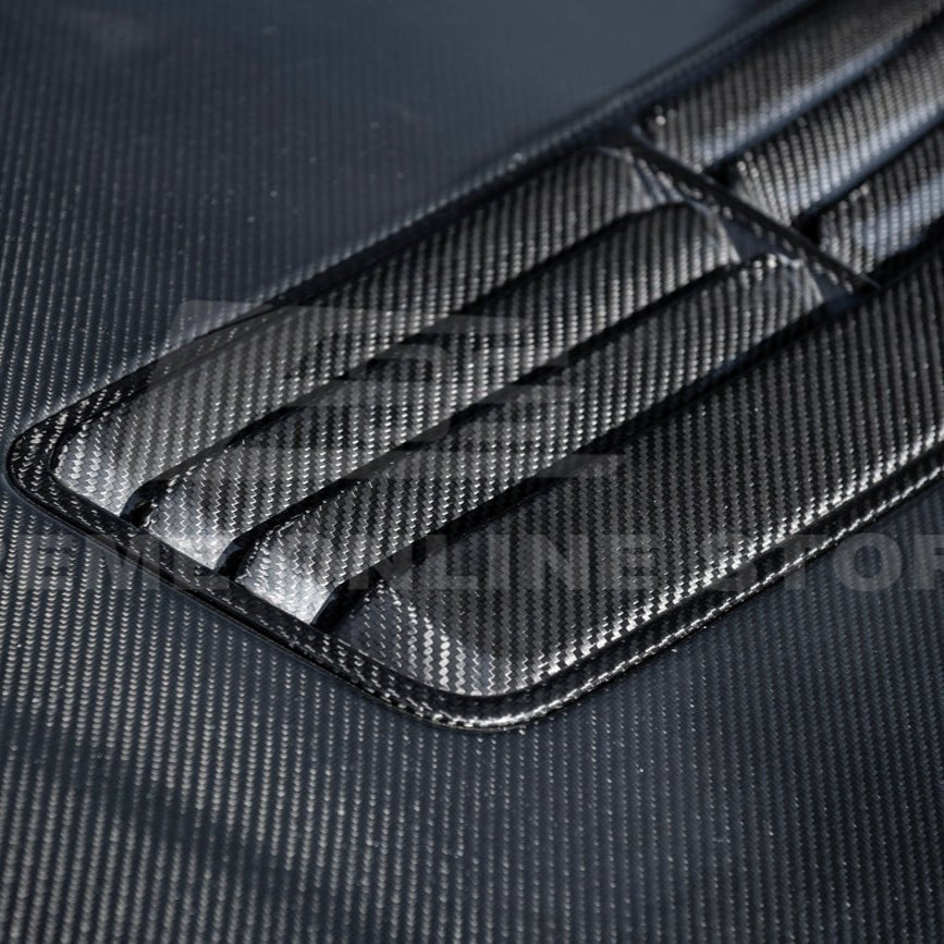 Ford Mustang S650 Factory Style Carbon Fiber Front Hood Vent Cover 2024-Present