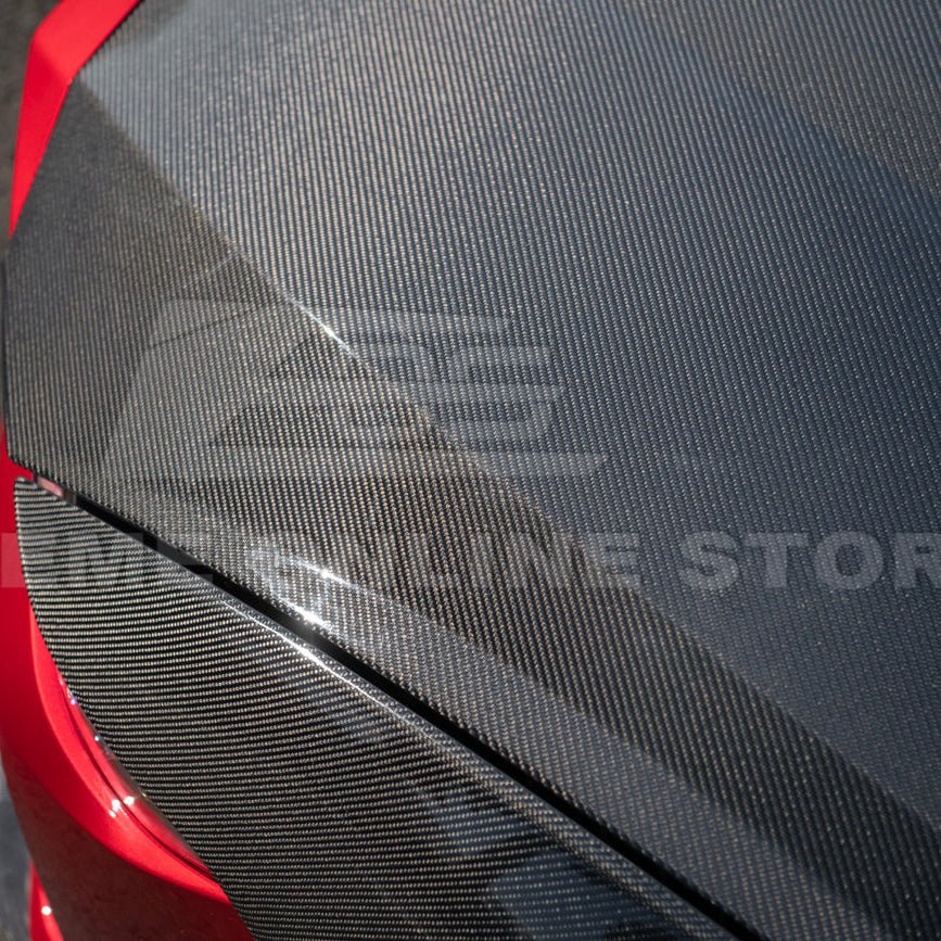 Ford Mustang S650 Factory Style Carbon Fiber Front Bumper Hood Cover 2024-Up