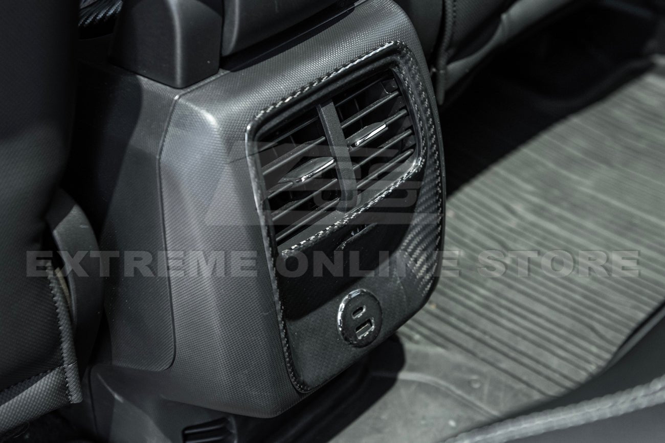 Ford Mustang Mach-E Factory Style Dry Carbon Fiber Rear AC Panel Cover 2021-Up