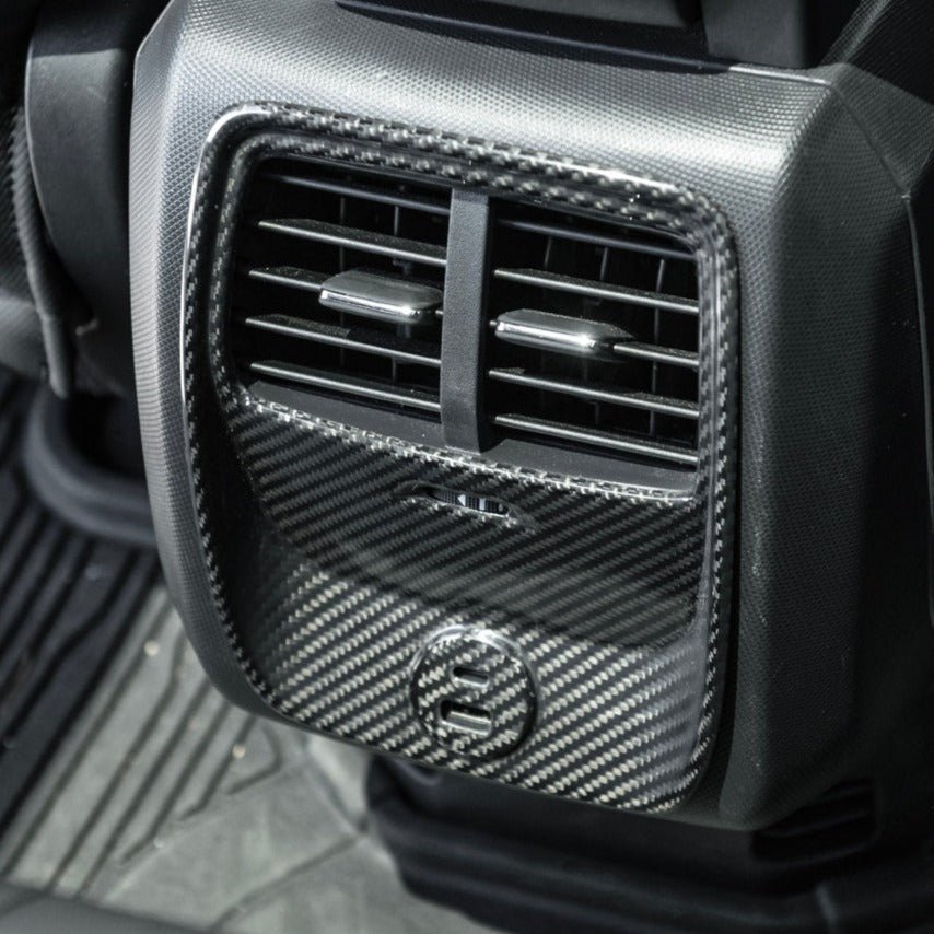 Ford Mustang Mach-E Factory Style Dry Carbon Fiber Rear AC Panel Cover 2021-Up